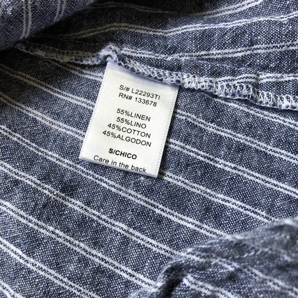 Love Tree Linen Blend Stripped Racerback Tank - Picture 6 of 7